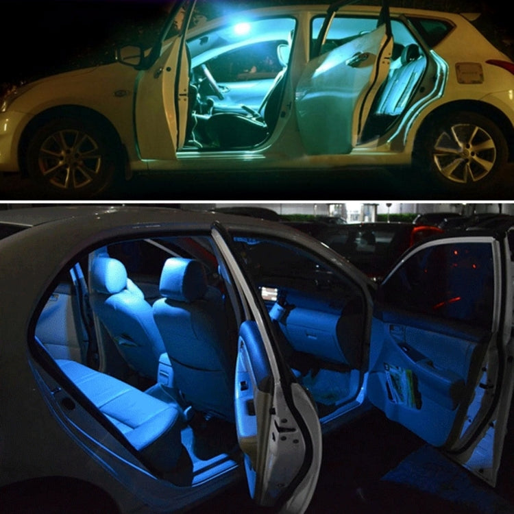 2 PCS Colorful 31MM Bicuspid Remote Control Car Dome Lamp LED Reading Light with 6 LED Lights, 31MM 6 LED Lights