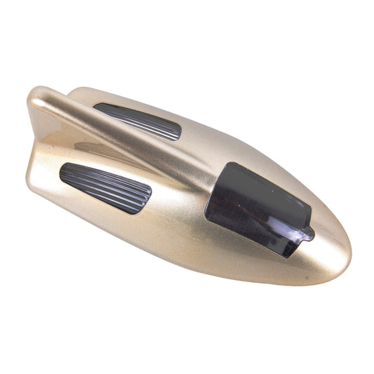 Solar Colorful Light Anti Collision Shark Fin Car Taillight LED Flash Warning Light Caution Light