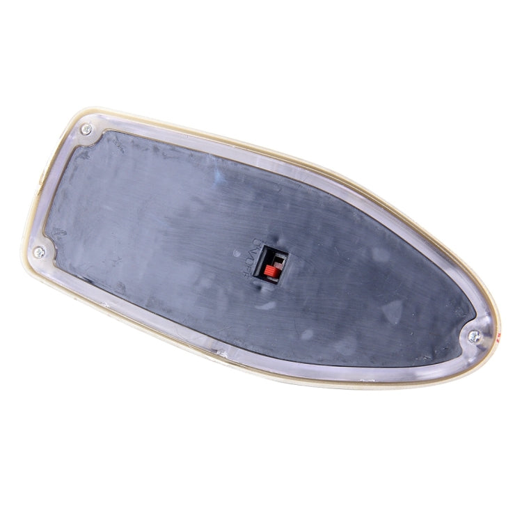 Solar Colorful Light Anti Collision Shark Fin Car Taillight LED Flash Warning Light Caution Light