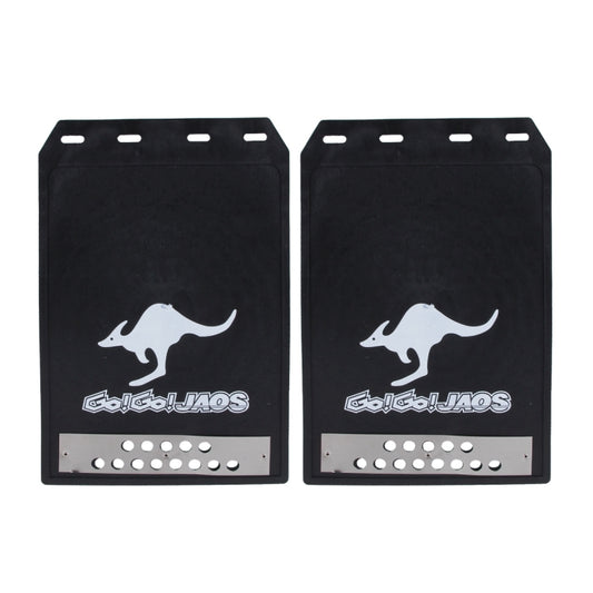 Premium Heavy Duty Molded Splash Front and Rear Mud Flaps Guards, Medium Size, Random Pattern Delivery