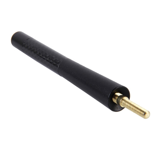 Carbon-Fiber-Aluminium-Kurzantenne Poliert Universal-Schraubfuß (Große Ausführung), 12 cm