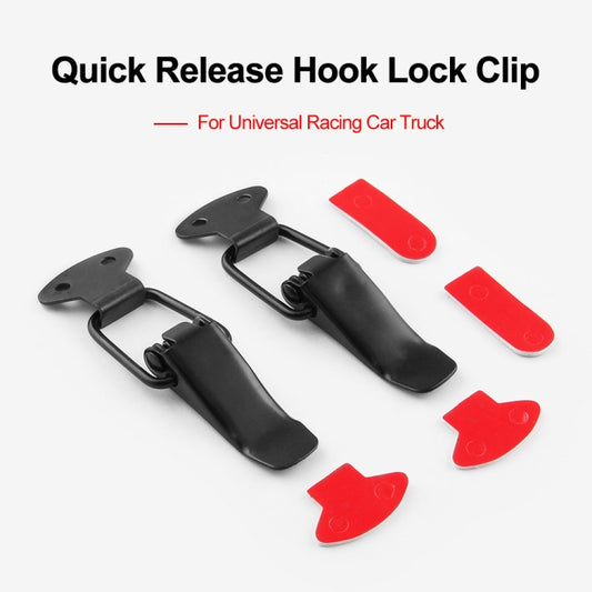 EA059 2 PCS Car Modification Accessories Universal Iron Bumper Safety Fixed Buckle, Size: 26.7 x 80mm, 26.7 x 80mm