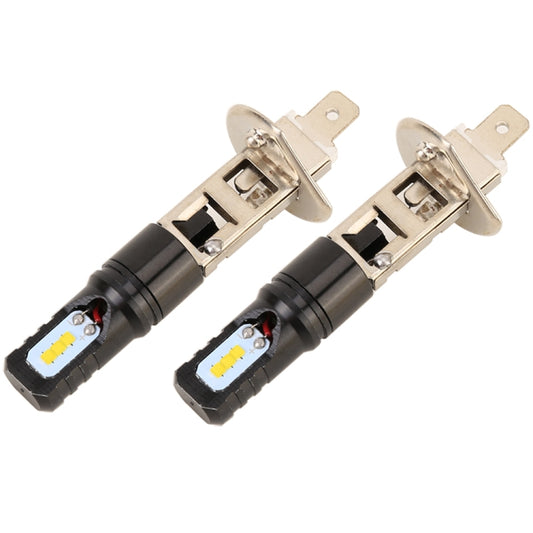 2 PCS H1 DC12V / 4.5W / 6000K / 360LM Car LED Fog Light with 6 CSP Lamp Beads, White Light, H1 (Black), H1 (Silver)