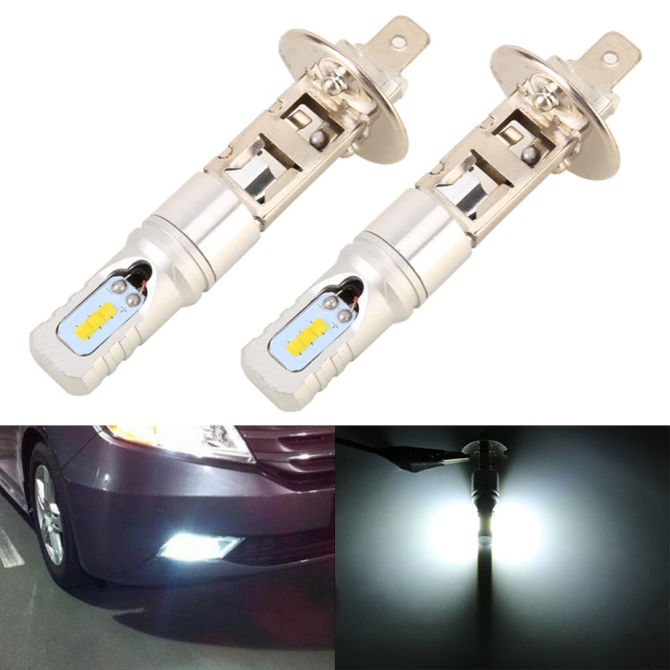 2 PCS H1 DC12V / 4.5W / 6000K / 360LM Car LED Fog Light with 6 CSP Lamp Beads, White Light, H1 (Black), H1 (Silver)