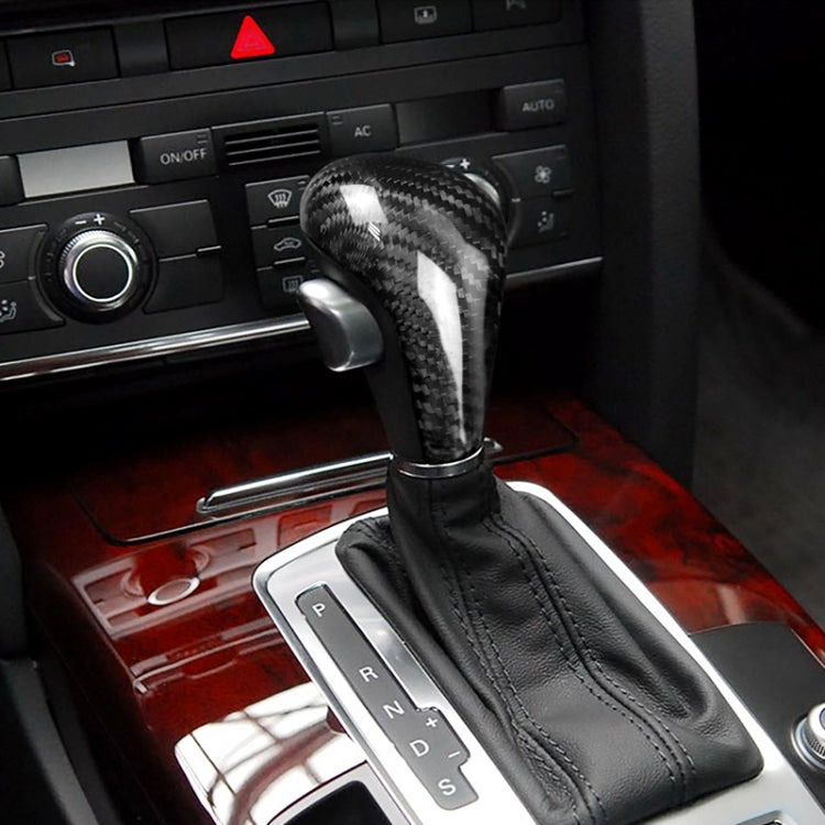 Für Linksverkehr Universal Carbon Fiber Auto Schaltknauf Modifizierter Schalthebelknauf für AUDI A4 / A5 / A6 / A7 / Q5 Q7, A7 / Q5 Q7