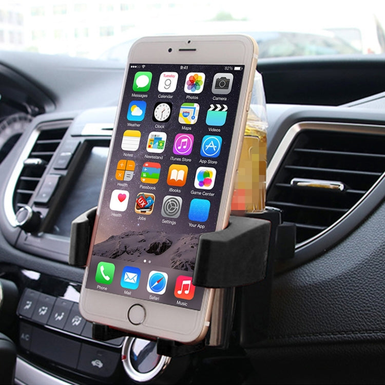 SHUNWEI SD-1027 Car Auto Multi-functional ABS Air Vent Drink Holder Bottle Cup Holder Phone Holder Mobile Mount, SD-1027(Red), SD-1027(Black), SD-1027(Green)