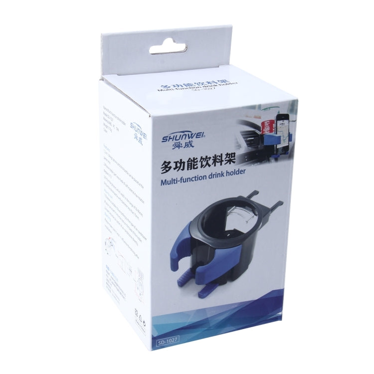 SHUNWEI SD-1027 Car Auto Multi-functional ABS Air Vent Drink Holder Bottle Cup Holder Phone Holder Mobile Mount, SD-1027(Red), SD-1027(Black), SD-1027(Green)