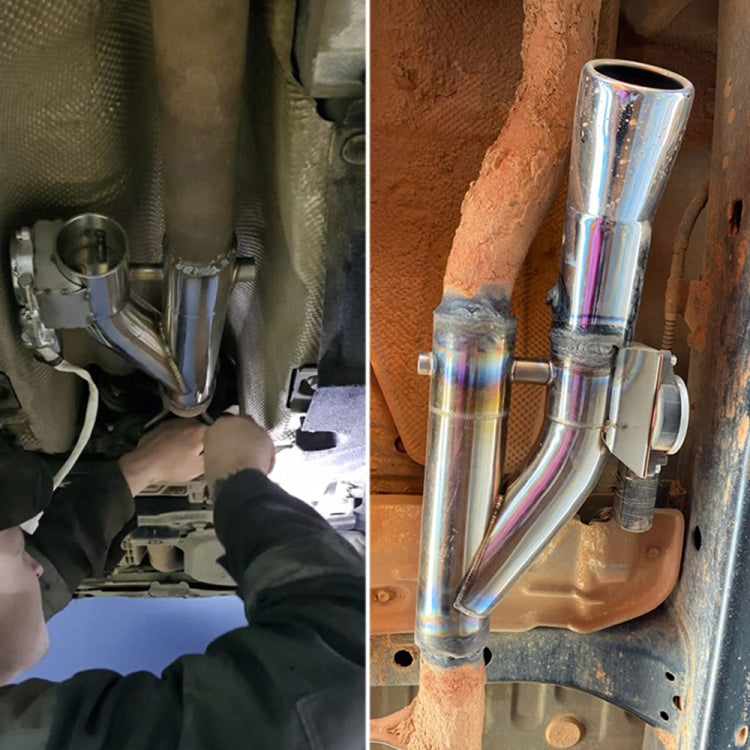 CNSPEED Y Shape 2 In 1 Car Remote Control Electric Exhaust Valve Pipe, Size: 3 inch, Size: 3 inch