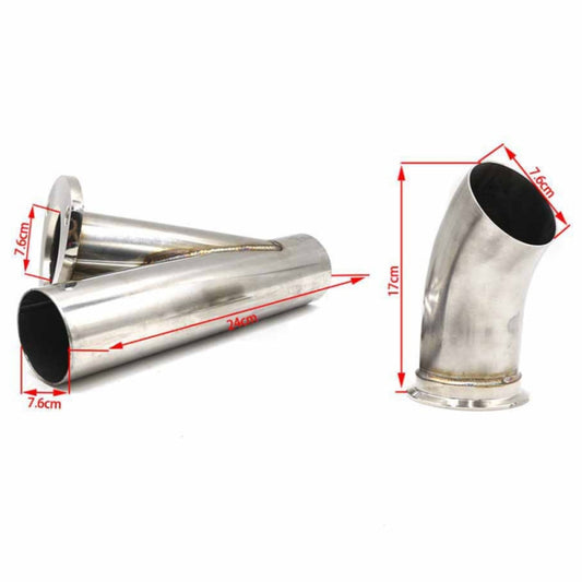 Stainless Steel Car Remote Control Electric Exhaust Valve Pipe Set, Size: 3 inch, YC100414