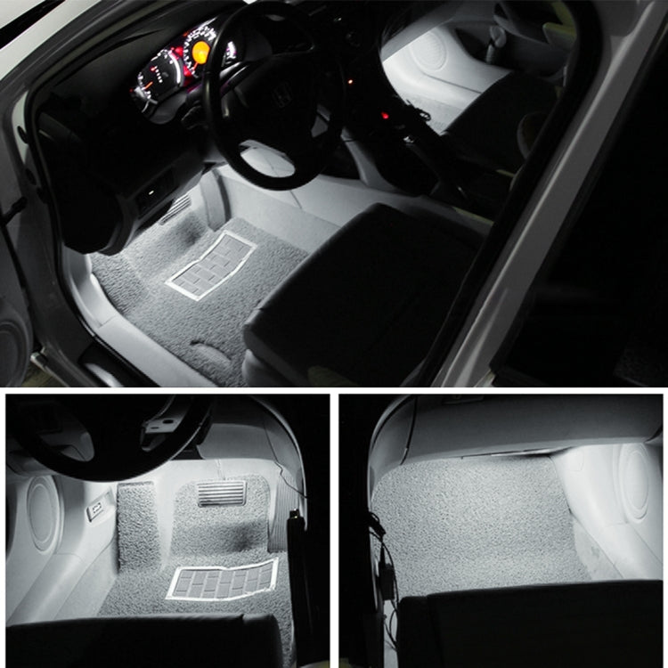 2 PCS DC12V / 1.5W / 6000K / 100LM Car Foot Nest Lights Footwell Lamp Seat Lamp 18LEDs SMD-3528 Lamps for Volkswagen, Car Foot Nest Lights