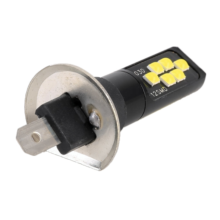 2 PCS H1 DC9-16V / 3.5W / 6000K / 320LM Car Auto Fog Light 12LEDs SMD-ZH3030 Lamps, with Constant Current, H1