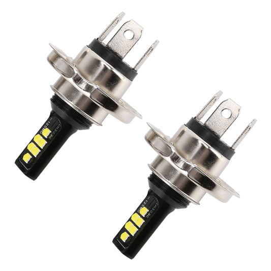 2 PCS H4 DC9-16V / 3.5W(H) 1.1W(L) / 6000K / 320LM Car Auto Fog Light 12LEDs SMD-ZH3030 Lamps, with Constant Current, H4