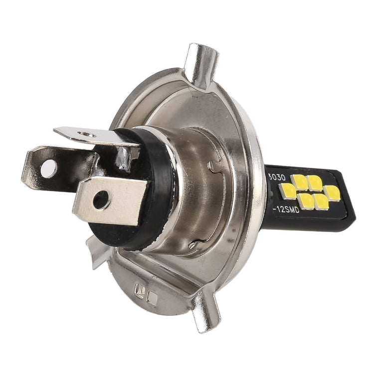 2 PCS H4 DC9-16V / 3.5W(H) 1.1W(L) / 6000K / 320LM Car Auto Fog Light 12LEDs SMD-ZH3030 Lamps, with Constant Current, H4