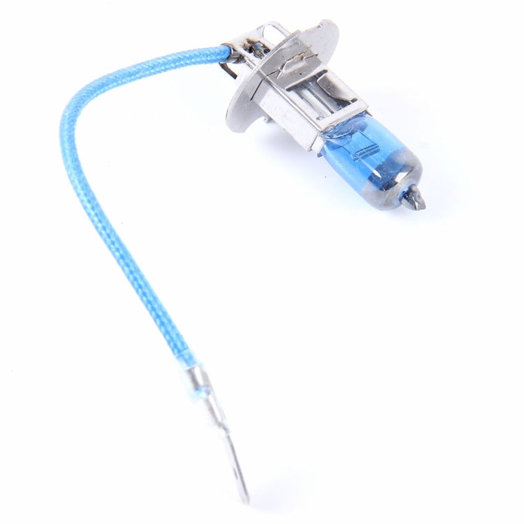 2 PCS H3 Halogen Head Lamp 12V 100W 2400 LM 5000K Warm White Light, H3
