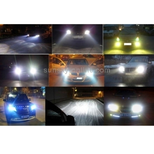 2 PCS H3 Halogen Head Lamp 12V 100W 2400 LM 5000K Warm White Light, H3
