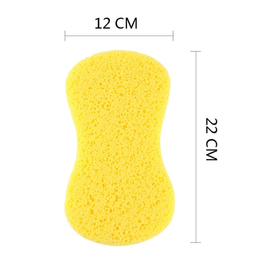 5 Éponges de Nettoyage Ménager Jaunes avec Macropores pour le Lavage de Voiture, 5 Éponges de Nettoyage avec Macropores