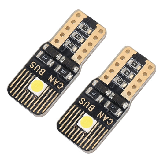 2 PCS T10 / W5W / 168 / 194 DC12V / 1.3W / 6000K / 110LM 2LEDs SMD-3030 Car Clearance Light, with Decoder, 2LEDs SMD-3030