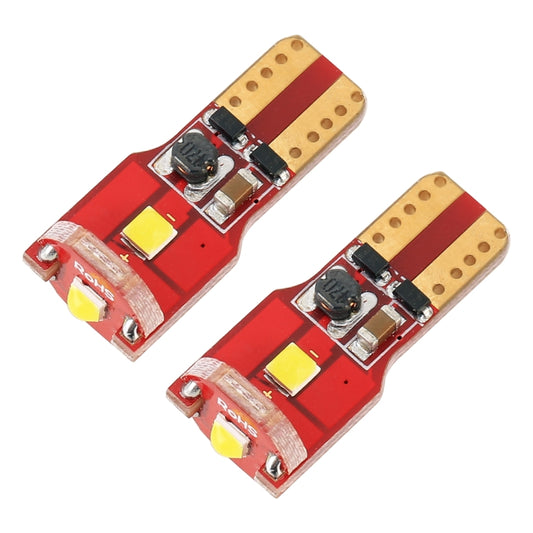 2 PCS T10 / W5W / 168 / 194 DC12V / 1.6W / 6000K / 130LM 3LEDs SMD-3030 Car Red Board Clearance Light, 3LEDs SMD-3030