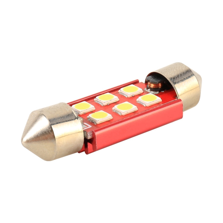 2 PCS 36mm DC12V / 2.2W / 6000K / 180LM 6LEDs SMD-3030 Car Reading Lamp, 36mm