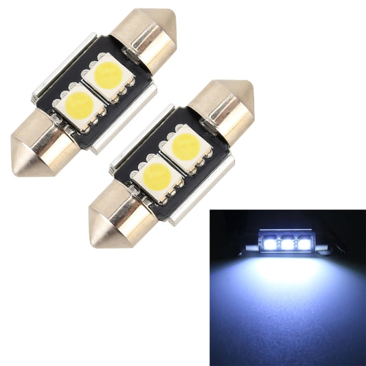 10 PCS 31mm DC12V / 1.7W / 7000K / 70LM 2LEDs SMD-5050 Car Reading Lamp, 31mm, 2LEDs SMD-5050
