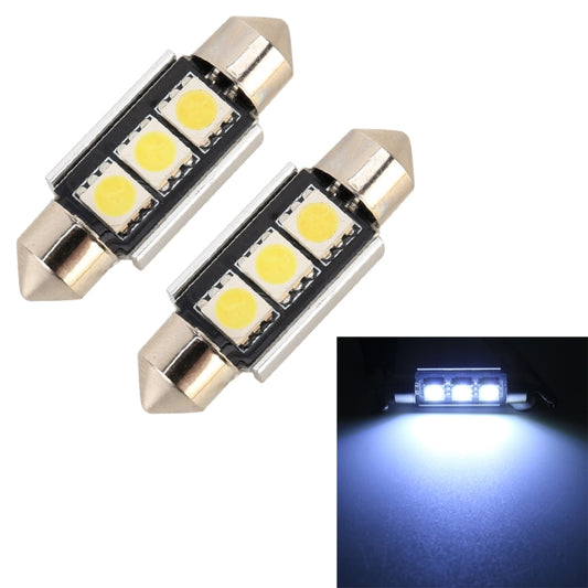 10 PCS 36mm DC12V / 1.7W / 7000K / 70LM 3LEDs SMD-5050 Car Reading Lamp, 36mm, 3LEDs SMD-5050