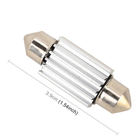 10 PCS 39mm DC12V / 1.7W / 7000K / 70LM 3LEDs SMD-5050 Car Reading Lamp, 39mm, 3LEDs SMD-5050