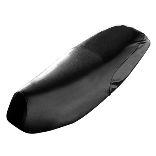 Housse de siège de moto noire en cuir imperméable, protection de coussin de scooter contre le soleil, taille : M, longueur : 48-54cm ; largeur : 25-35cm, longueur : 48-54cm ; largeur : 25-35cm