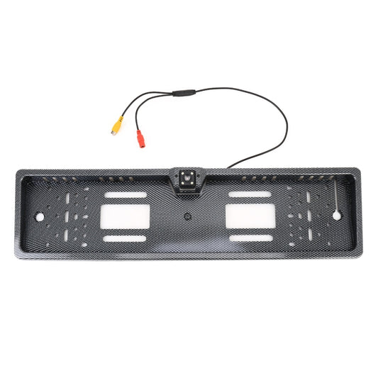 JX-9488 720x540 Effective Pixel NTSC 60HZ CMOS II Universal Waterproof Car Carbon Fiber Rear View Backup Camera with 2W 80LM 5000K White Light 4LED Lamp, DC 12V, Wire Length: 4m, Black (Carbon Fiber )