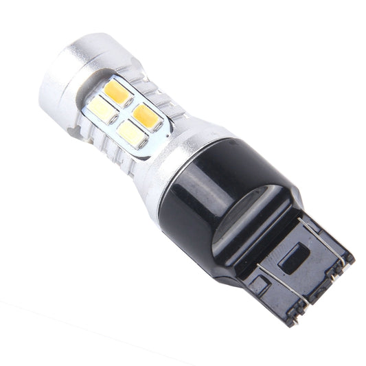 2 PCS T20/7443 10W 1000 LM 6000K White + Yellow Light Turn Signal Light with 20 SMD-5730-LED Lamps And Len. DC 12-24V, T20 with 20 SMD-5730-LED Lamps