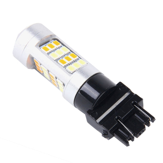2 PCS T25/3157 10W 1000 LM 6000K White + Yellow Light Turn Signal Light with 42 SMD-2835-LED Lamps And Len. DC 12-24V, T25 with 42 SMD-2835-LED Lamps