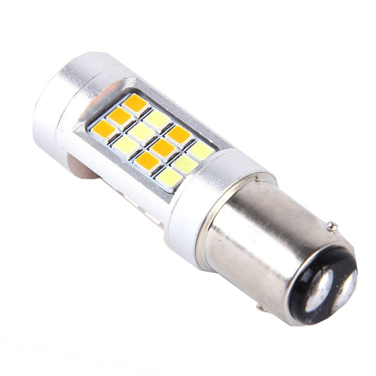 2 PCS 1157 10W 1000 LM 6000K White + Yellow Light Turn Signal Light with 42 SMD-2835-LED Lamps And Len. DC 12-24V, 1157 with 42 SMD-2835-LED Lamps
