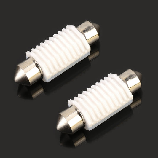 2 PCS 36mm DC12V 1.7W 6000K 135LM 2LEDs SMD-3030 Car Reading Lamp, with Decoder, 36mm, with Decoder