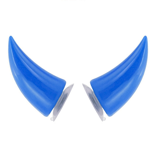 2 PCS Décoration de diable pour casque de moto Décoration de cornes à ventouses pour casque de moto Casque de motard Ventouse