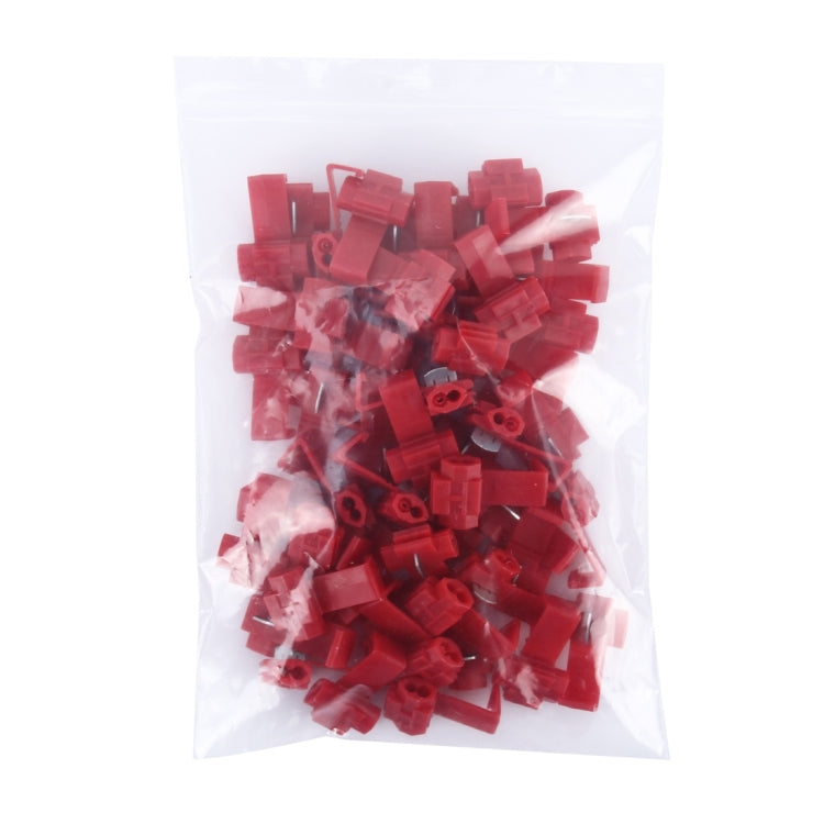 50 PCS Quick Splice Solderless Wire Terminals Connector, Red