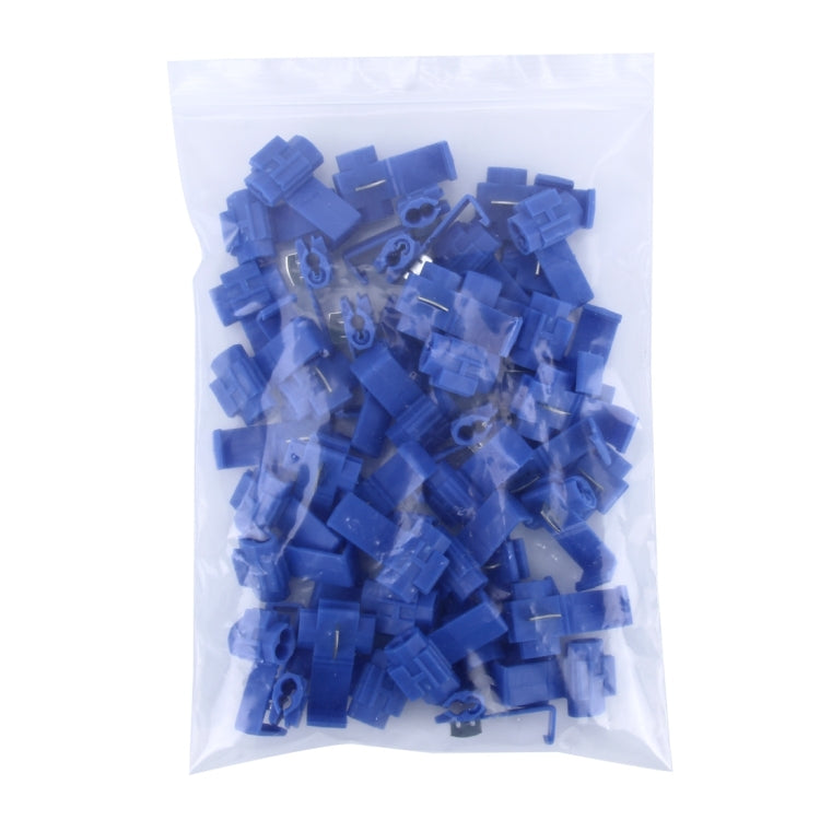 50 PCS Quick Splice Solderless Wire Terminals Connector, Blue