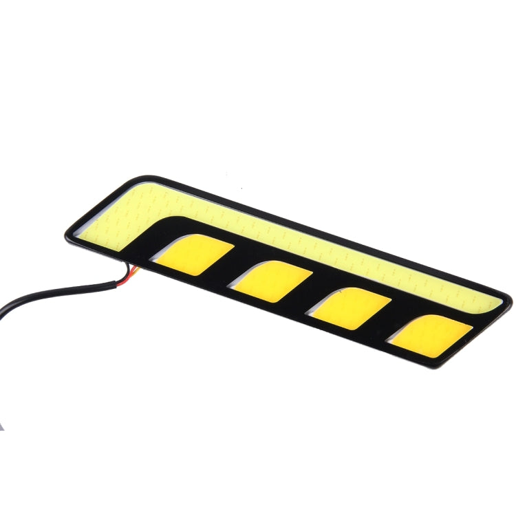 2 PCS DC 12V 10W 800LM 5500K Car DRL Daytime Running Lights Lamp,Cable Length:25cm(White Light + Yellow Light), Multi-Color+10W 800LM/5500K