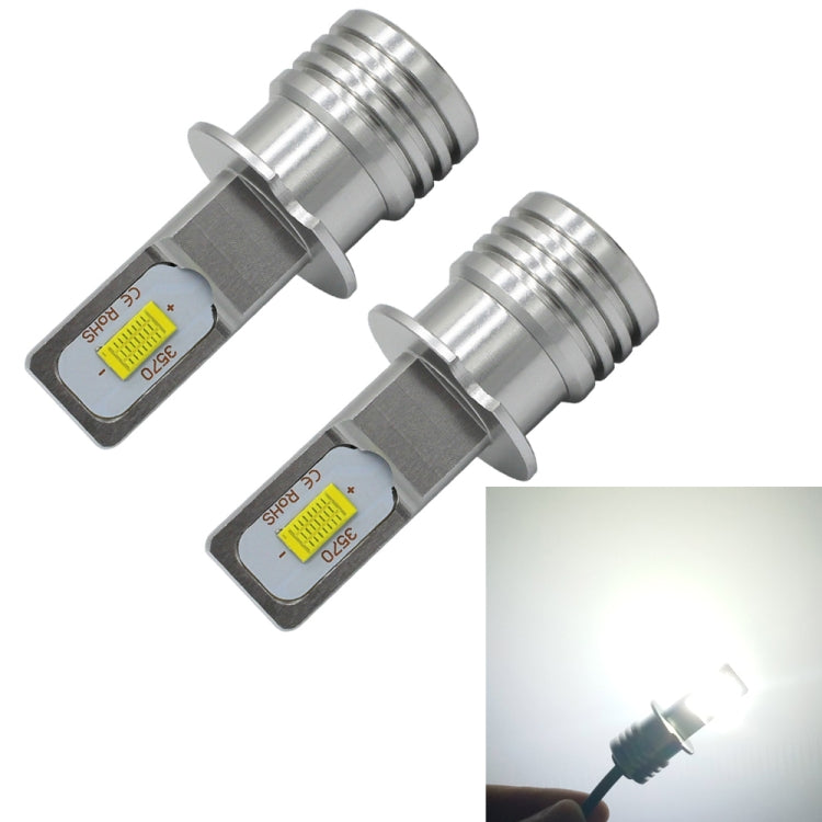 2 PCS H3 72W 1000LM 6000-6500K Super Bright Car Fog Light LED Bulbs, DC 12-24V, H3