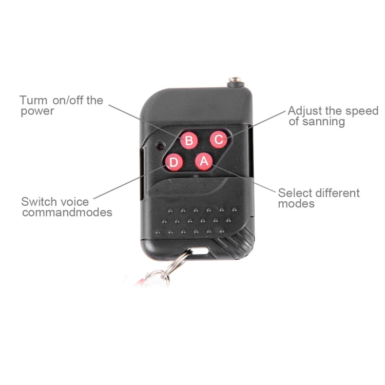 5050 20W 48 LED RGB Car Truck Remote Colorful Knight Rider LED Strobe Scanner Flash Strip Light, DC 12V Cable Length: 130cm, 0