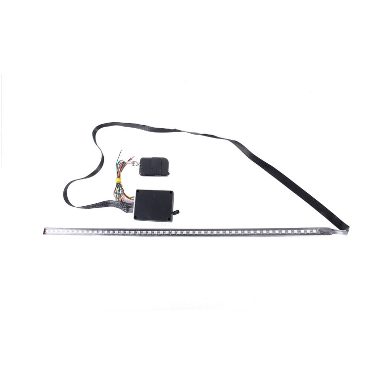 5050 20W 48 LED RGB Car Truck Remote Colorful Knight Rider LED Strobe Scanner Flash Strip Light, DC 12V Cable Length: 130cm, 0