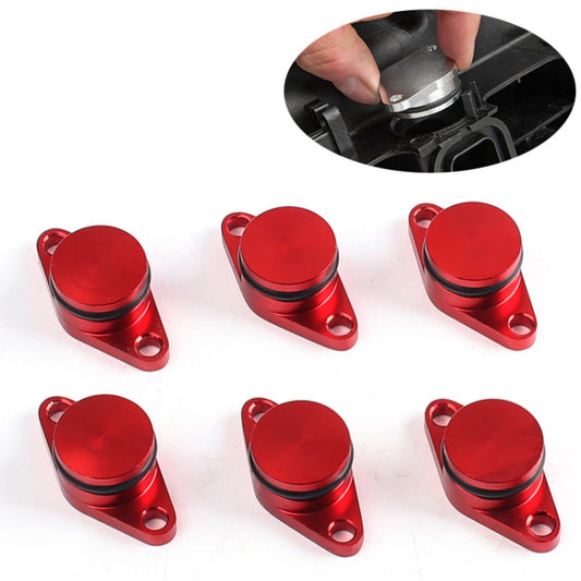 6 PCS 33mm Swirl Flap Flaps Delete Removal Blanks Plugs for BMW M57 (6-cylinder), 33mm (Red), 33mm (Blue), 33mm (Black), 33mm (Silver)