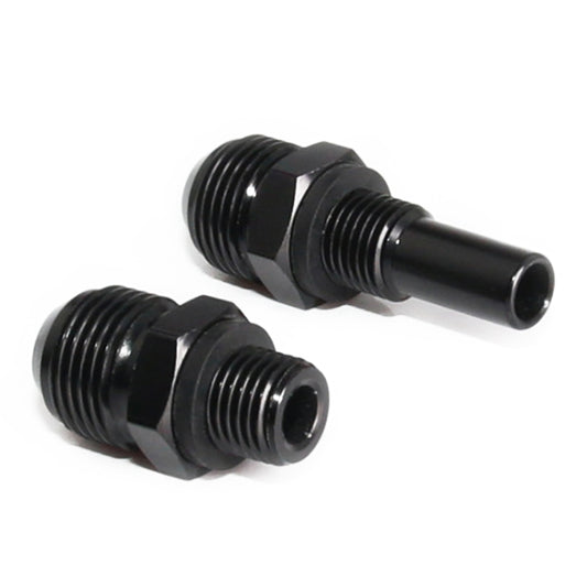 2 PCS Car Transmission Oil Cooler Adapters AN8-1/4NPS Threaded Joints, AN8-1/4NPS