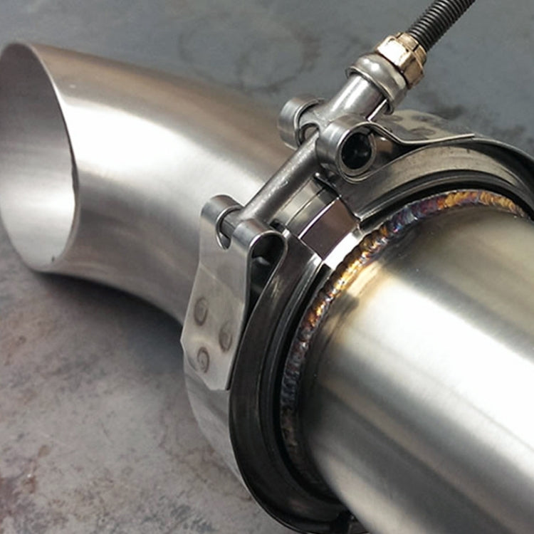 4 inch Car Turbo Exhaust Downpipe V-Band Clamp Stainless Steel 304 Flange Clamp, 4 inch V-Band Clamp