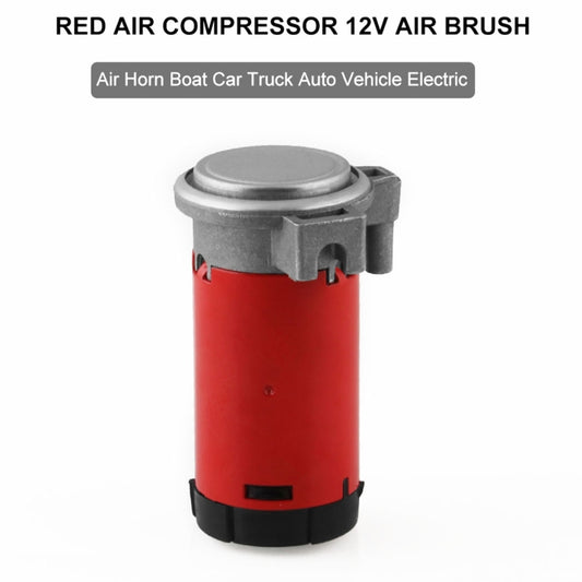 12V Portable Air Compressor for Air Horn Car Truck Vehicle, 12V Red