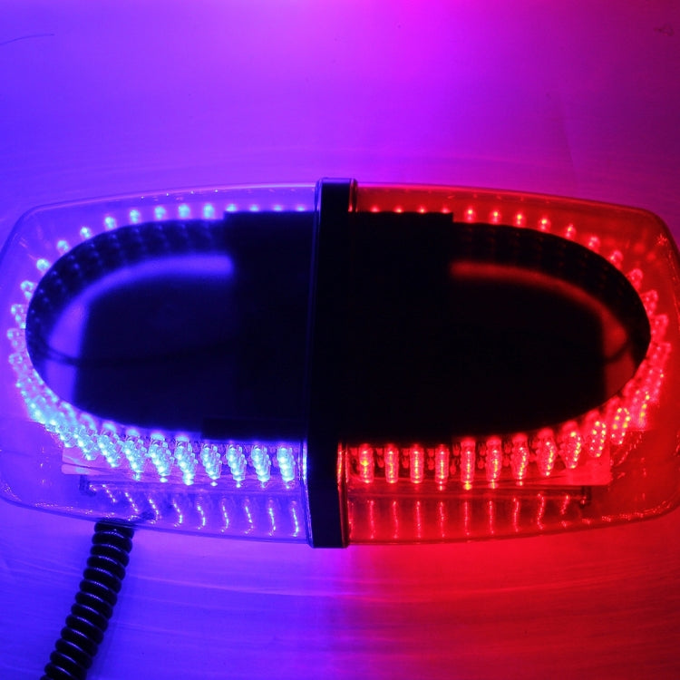 25W 240 LEDs Red Light + Blue Light Waterproof Strobe Light Dome Warning Light, DC 12V, Wire Length: 60cm, Red + Blue Light