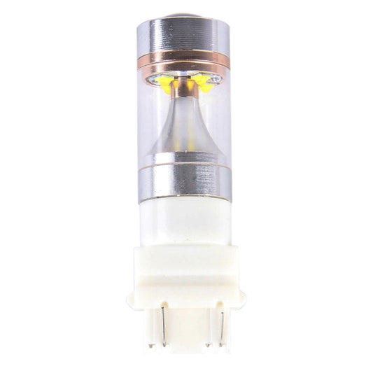 2 PCS T25/3157 Dual Wires 2300 LM 6000K 30W White Light 6 LED CREE Canbus Car Brake Light Bulb, DC 12V, T25