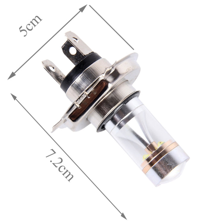 2 PCS H4 350 LM 6000K 30W White Light CREE 6 LED Car Fog Light Bulb, DC 12V, H4