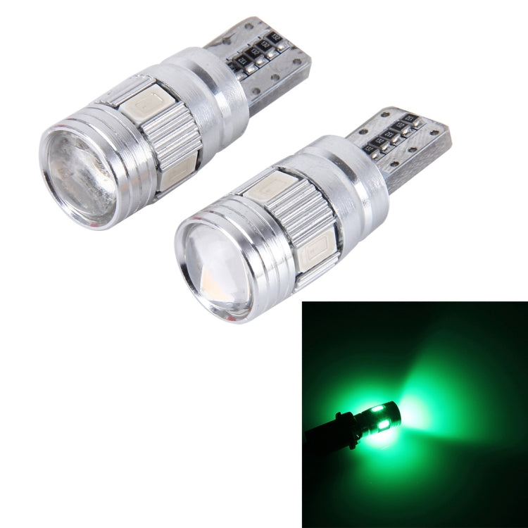 2PCS T10 3W 6 SMD 5630 LED Error-Free Canbus Car Clearance Lights Lamp, DC 12V, 6 SMD 5630 LEDs/White Light, 6 SMD 5630 LEDs/Pink Light, 6 SMD 5630 LEDs/Green Light