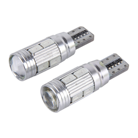 2 PCS T10 6W 10 SMD 5630 LED Error-Free Canbus Car Clearance Lights Lamp, DC 12V, 10 SMD 5630 LEDs, 5630-10smd LED