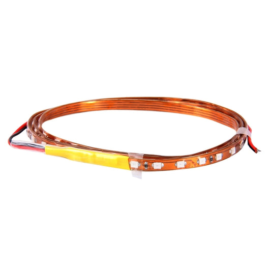 5 PCS Flow Style 45 LED 3528 SMD Waterproof Flexible Car Strip Light for Car Decoration, DC 12V, Length: 90cm, 90cm Yellow, 90cm Blue, 90cm Pink, 90cm Green, 90cm Ice blue, 90cm Red, 90cm White