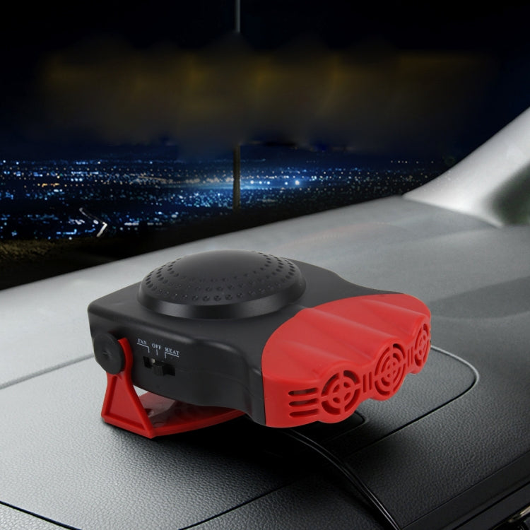 Chauffage électrique de voiture DC 12V 150W chaud et froid à triple sortie, dégivreur et désembueur de pare-brise, 150W Noir, 150W Rouge